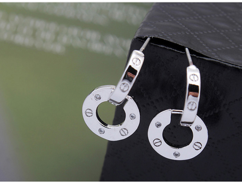 

3 colors famous brands jewelry rose gold color plated designer earrings for women luxury best Christmas gift for ladies
