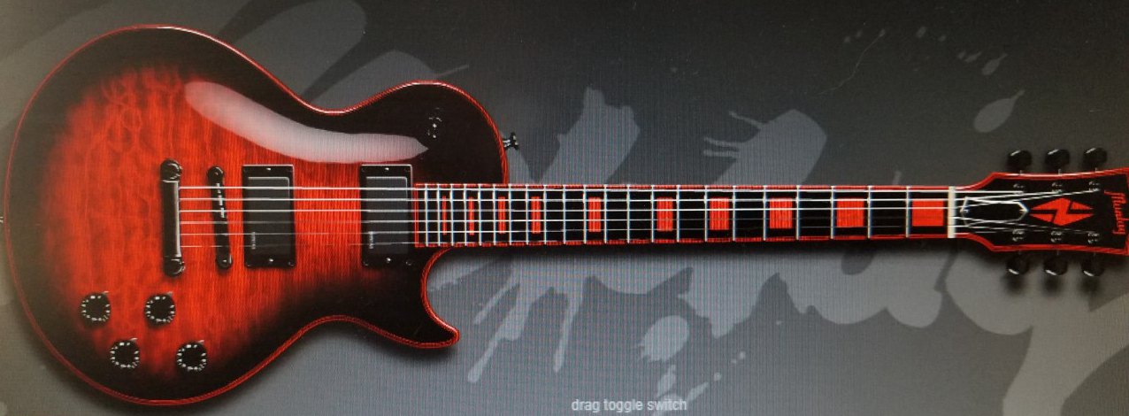 

Rare Quilted Maple Top Red Window Burst Electric Guitar Ebony Fingerboard, Red Body & Neck & Headstock Binding, EMG Pickups, Black Hardware