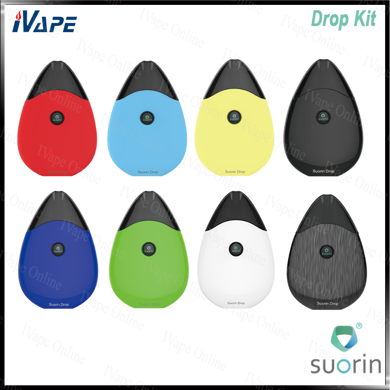 

Suorin Drop Starter Kit W/ Drop Cartridge Pod 2ml & Buit-in Battery 300mAh Water-drop Design Air Switch for Easy Vaping 100% Orginal, Remark for multi colors