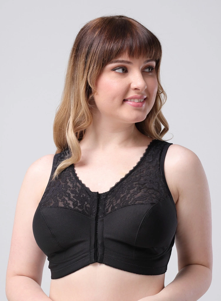

Free shipping Maternity Nursing feeding bra plus size nursing bra front closure Brassiere, Black