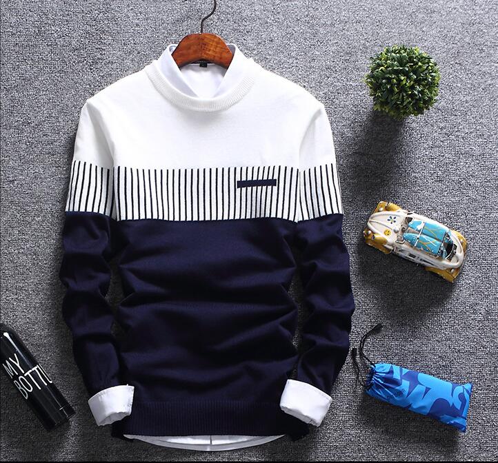 Designer Men's Sweater Men's Knitwear Hood Korean Slim Round Collar Teen Foreign Trade Autumn Winter New