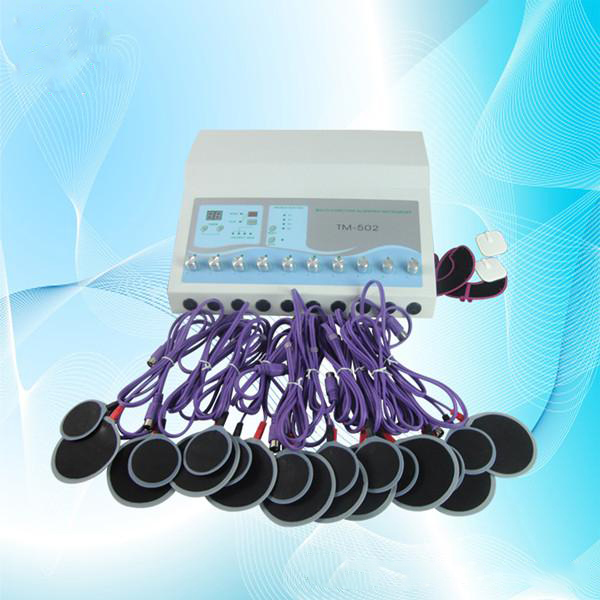 Machines de stimulation musculaire électrique TM-502 Machine de perte de graisse électro avec 20 pcs Poussons perdant du poids minceur du corps