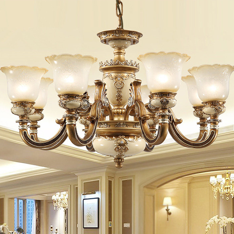 European Chandelier Modern To Living Room Lighting Fixtures Luxury led Chandeliers Dining Room Hanging Lamp Resin Glass pendant Lamps-image-413528312
