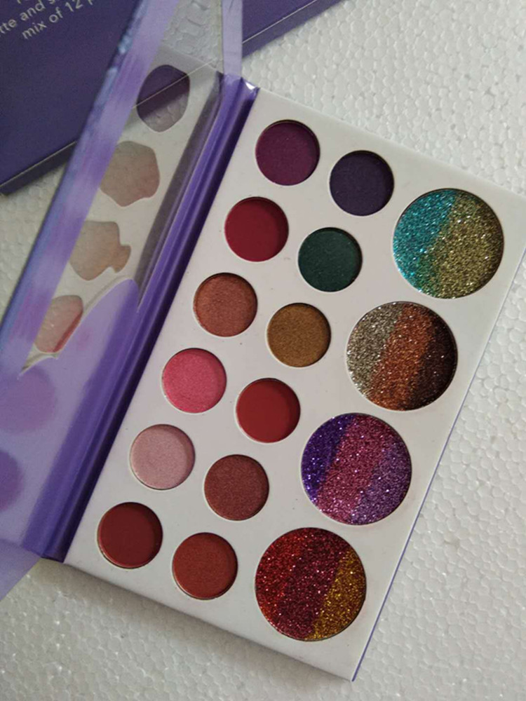 

2018 fashion CLEOF 16 Ultra Pigmented Eye shadows Glitter Shimmer matte Eyeshadow Palette new 16 colors eye shadow Eyes Makeup dropshipping, Multi