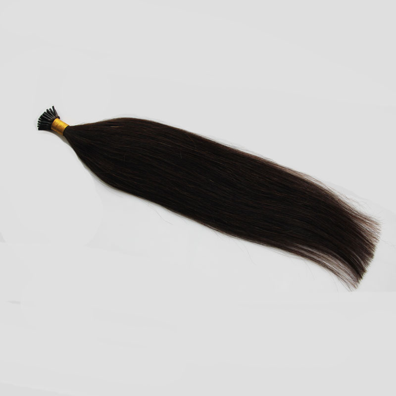 

100g Straight Human Pre Bonded Fusion Hair Natural Color I Tip Stick Keratin Double Drawn Remy Hair Extension