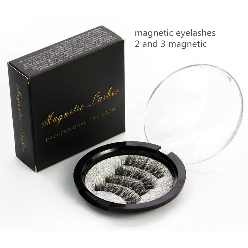 

Wholesale 3D Magnetic False Eyelashes Natural Hand-made 2 and 3 Magnetic False Eyelashes Eye Lashes Beauty Makeup