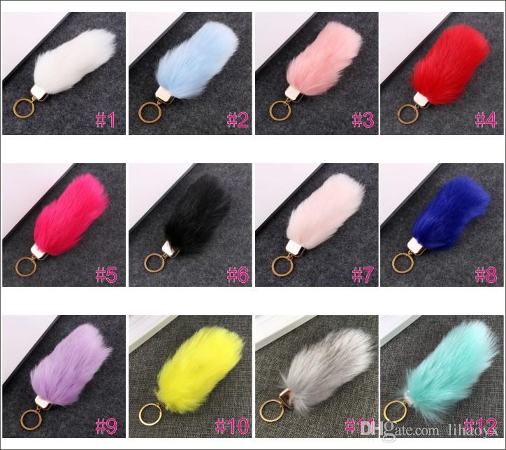 

Faux Raccoon Fur 15CM Fluffy Pom Pom pandant for Hat Beanie Accessories Women Keychain Hand Bag Charms b687, Silver