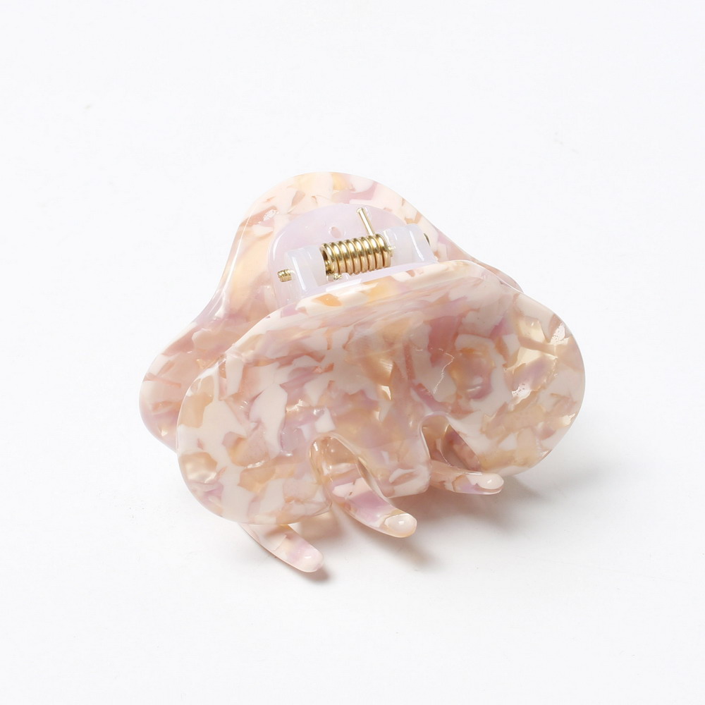 

6cm Fashion Marbling Assorted Pink Medium Hair Claw Cellulose Acetate Hair Claw Clip Accessories Crab Clamp For Women