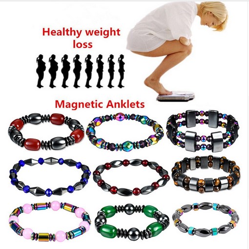 

Magnetic Bracelet, Auniquestyle Weight Loss Magnetic Hematite Round Beads Stretch Bracelet 55MM Anti-Fatigue Health Care Energy Bracelet