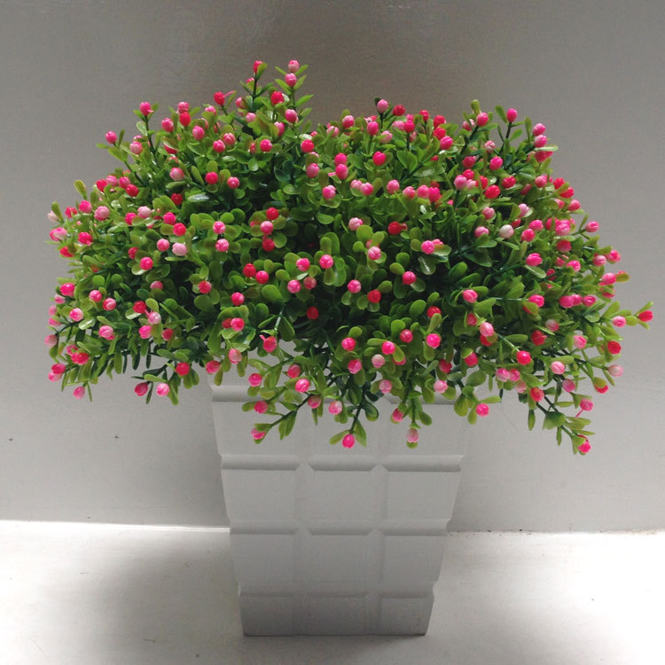 

artificial flower Milan grass flower arrangement Green plant pot sitting room decorate Photo props furnish and decorate