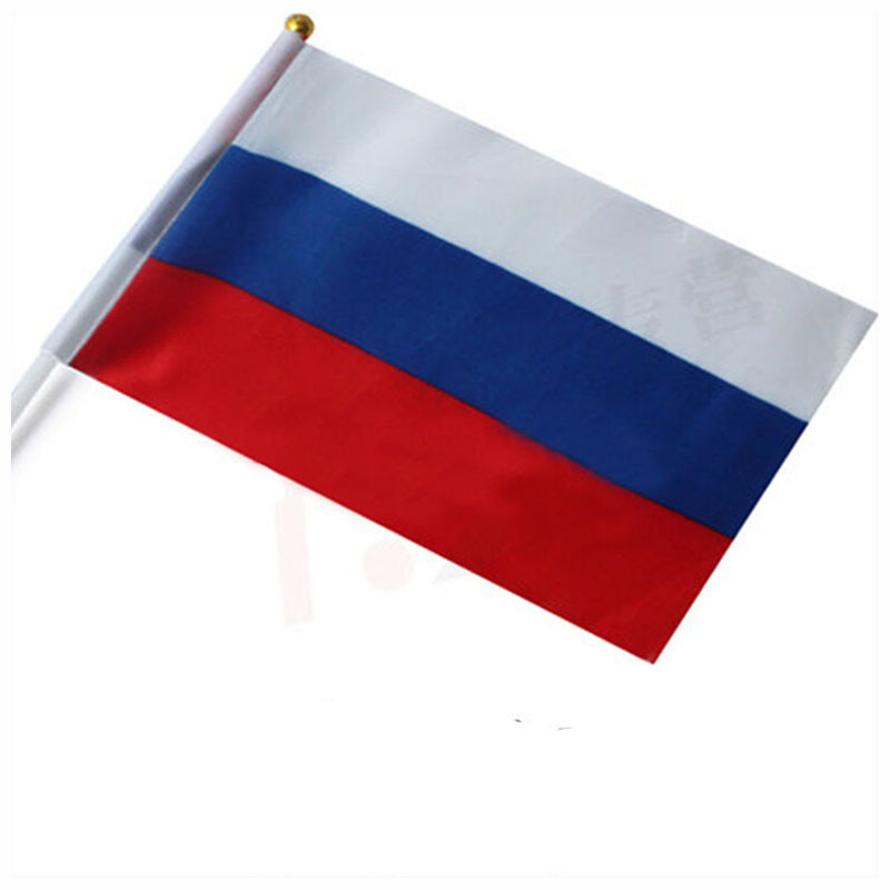 

Joint Cup 5*8 inches Russia flag,14*21cm small size national hand flag