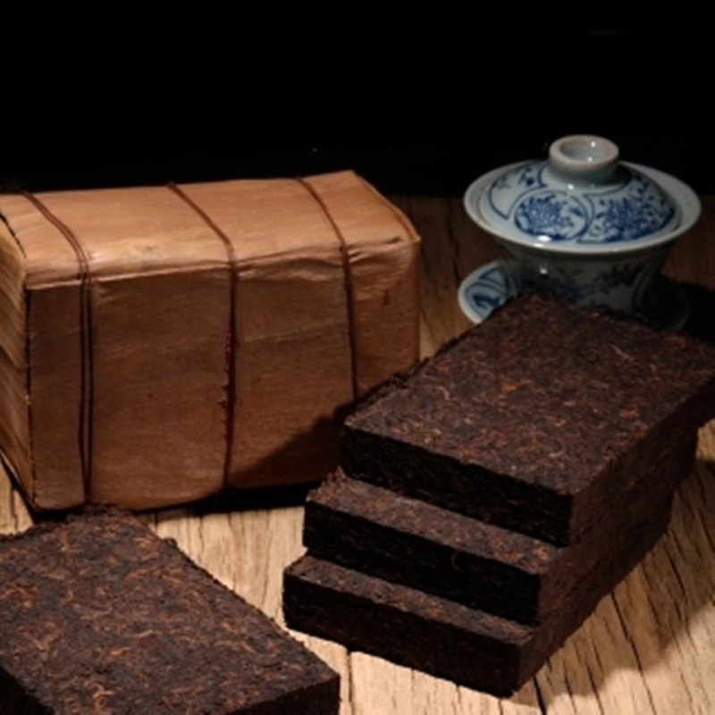 

Promotion 200g Yunnan Traditional Dull-red Handmade Pressed Puer Tea Brick Ripe Pu Er Tea Organic Natural Black Pu'er Tea Brick Cooked Puer