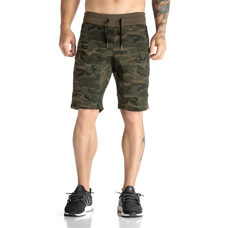 

2018 Brand Men's Camouflage Casual Shorts Gyms Sporting Camo Breathable Comfortable Shorts Homme Bodybuilding Bermuda Masculina