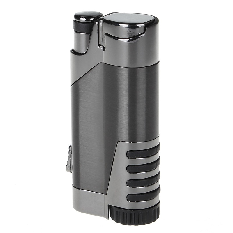

New Arrival COHIBA Metal Cigar Lighters Straight Inflate The pneumatic Lighters Creative Windproof Torch Electronic Cigarette Lighter