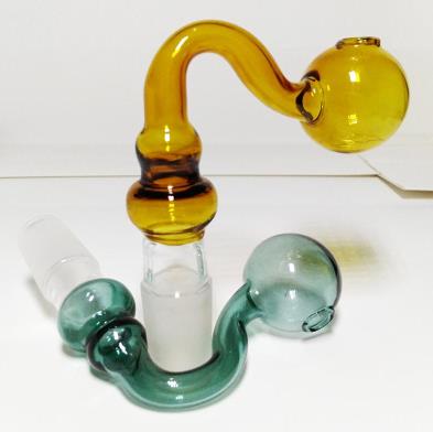 

Wholesale pyrex thick glass oil burner pipes smoking pipes 10mm 14mm 18mm male female bubbler oil burner for water