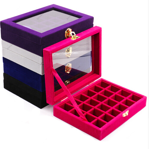 Jewelries Beads Rhinestones Storage Tube Style Plastic Column Transparent Holder