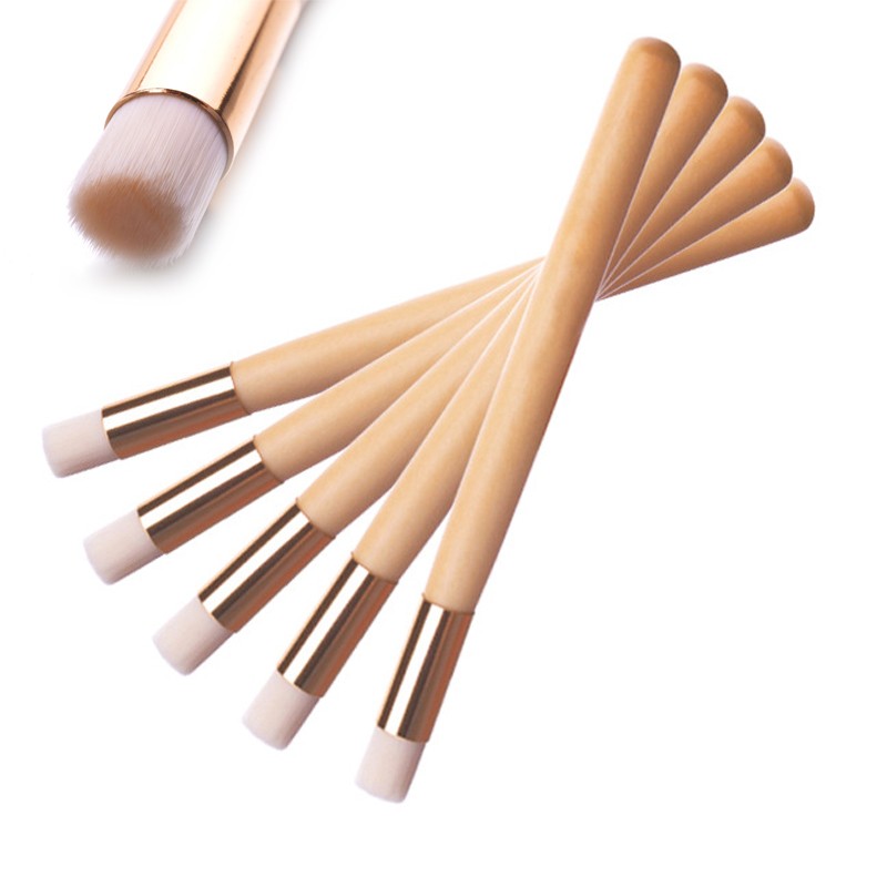 Blackhead Nose Cleaning Brush Wooden Washing Makeup Beauty Brushes Skin Care Tools Cleaning Accessories Nasal Shadow Flat Top Brush