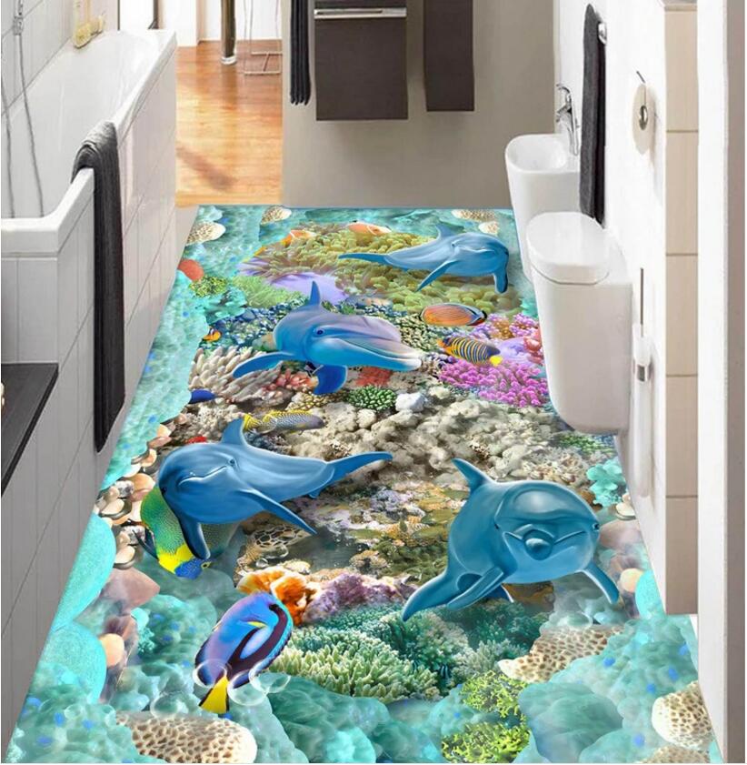 Rgdrh 3D T/üraufkleber Tier Delfin Abnehmbare T/ürtapete Selbstklebend T/ürposter Fototapete T/ürfolie Poster Tapete Schlafzimmer-Hauptt/ür-B/üro-Wand-Aufkleber-Dekoration 77X200Cm
