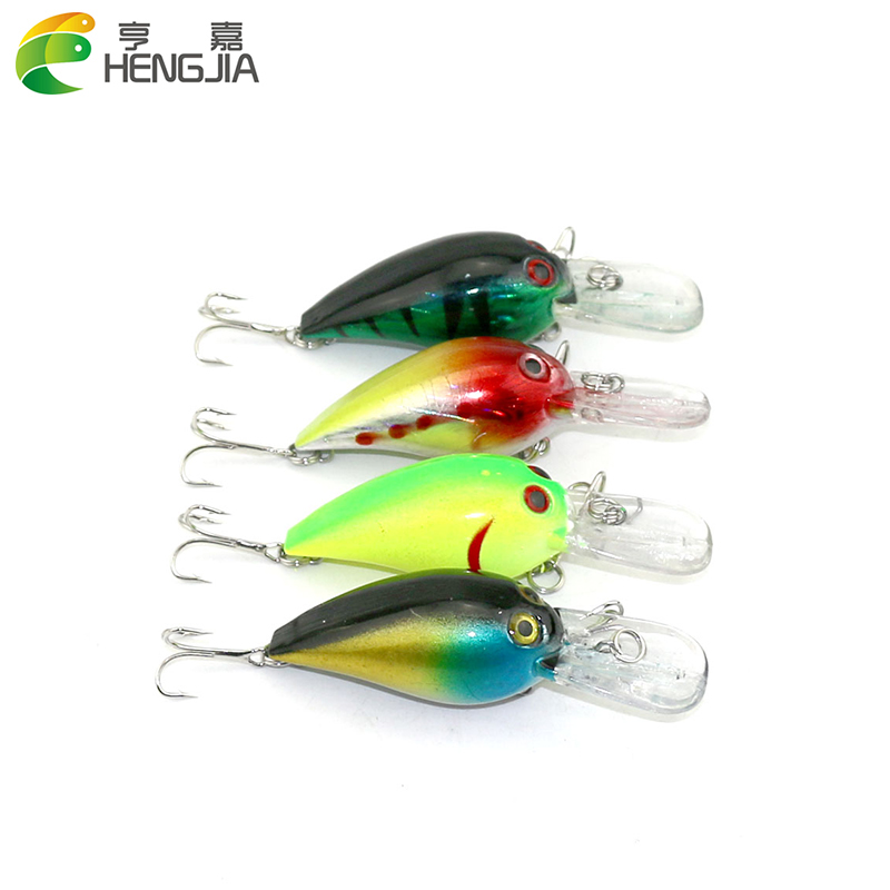 

HENGJIA Fishing Lure Crankbaits 20pcs Bass Hard Plastic Fishing Lures 7.3CM 10.1G 6#hooks (CB014) with 3D Simulation Eyes