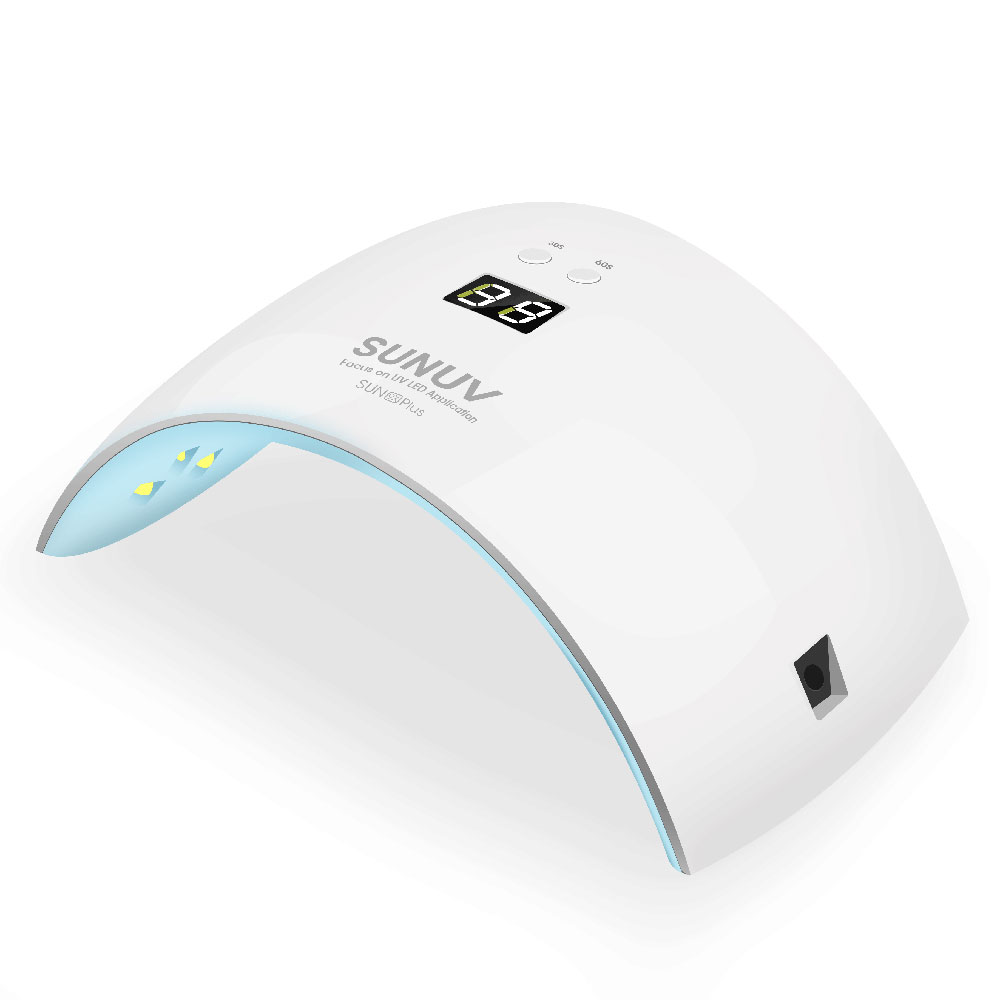 

SUNUV UV LED Nail Dryer SUN 9X Plus 36W LED Lamp Nail Curing Gel Polish with LCD Timer Button Sensor Manicure Auto Tools, White