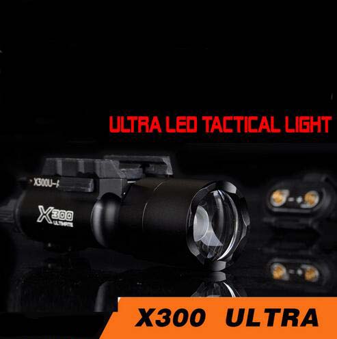 

Airsoft Tactical X300 Ultra Lights Pistol lanterna Airsoft X300U Fashlight 370 Lumen with Picatinny Rail