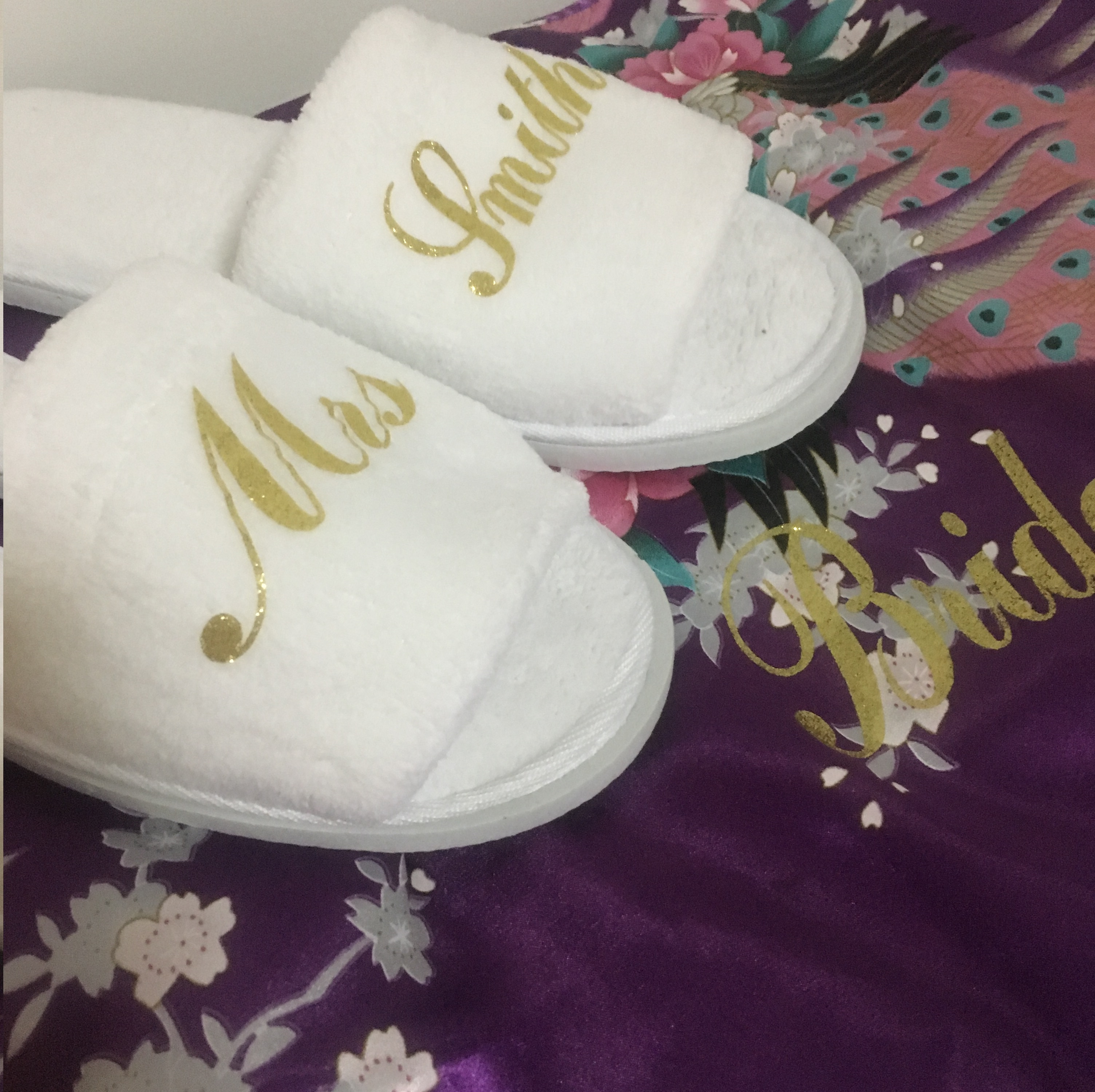 

Unique Bridesmaid Gift wholesales personalized wedding slippers bride guest hen party gifts 5 pairs lot free shipping, Red slippers