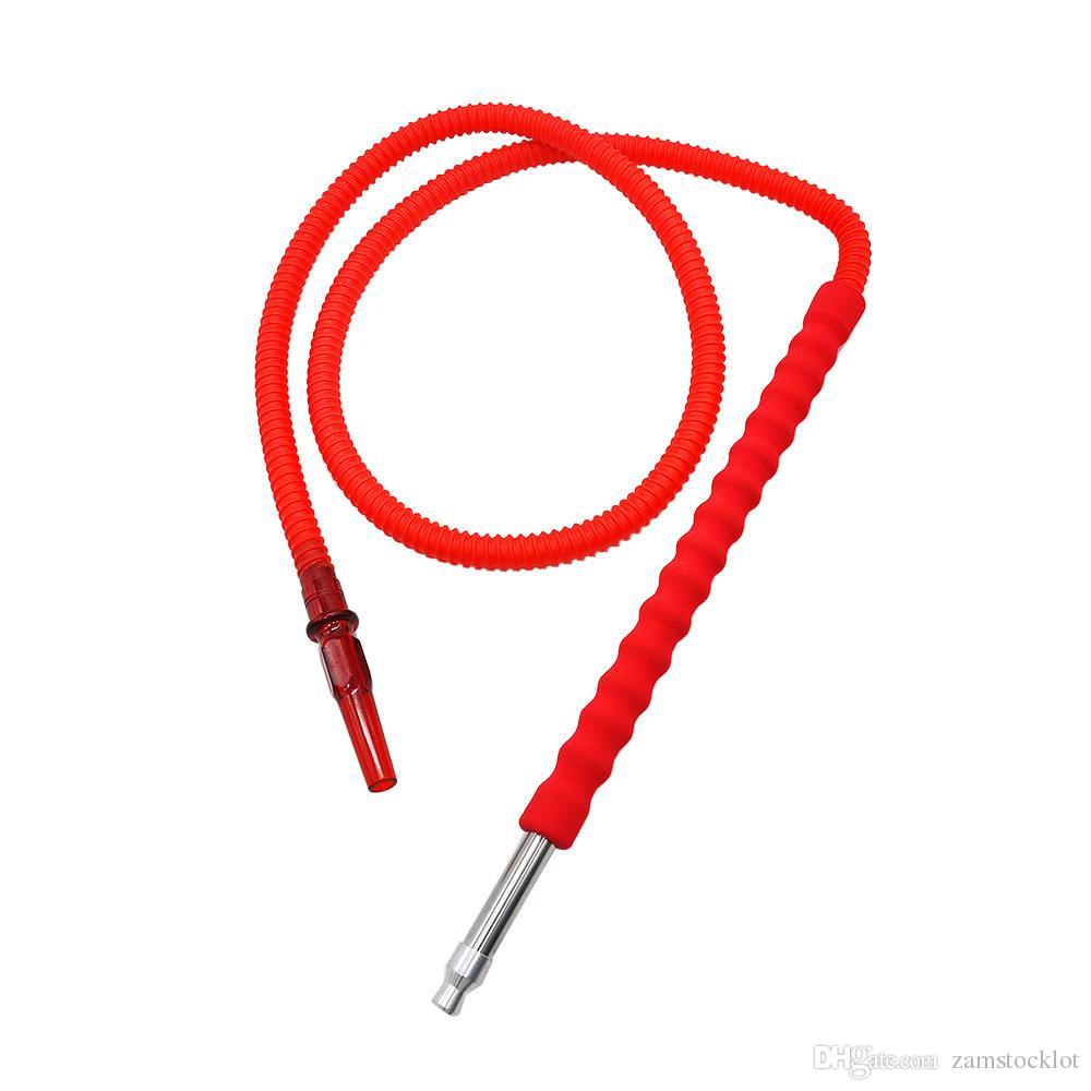 

HoneyPuff Narghile Soft Sponge Handle Hookah Hose 1.8 M With Metal Tube and Plastic Hose Shisha Hose Plastic Shisha Pipe