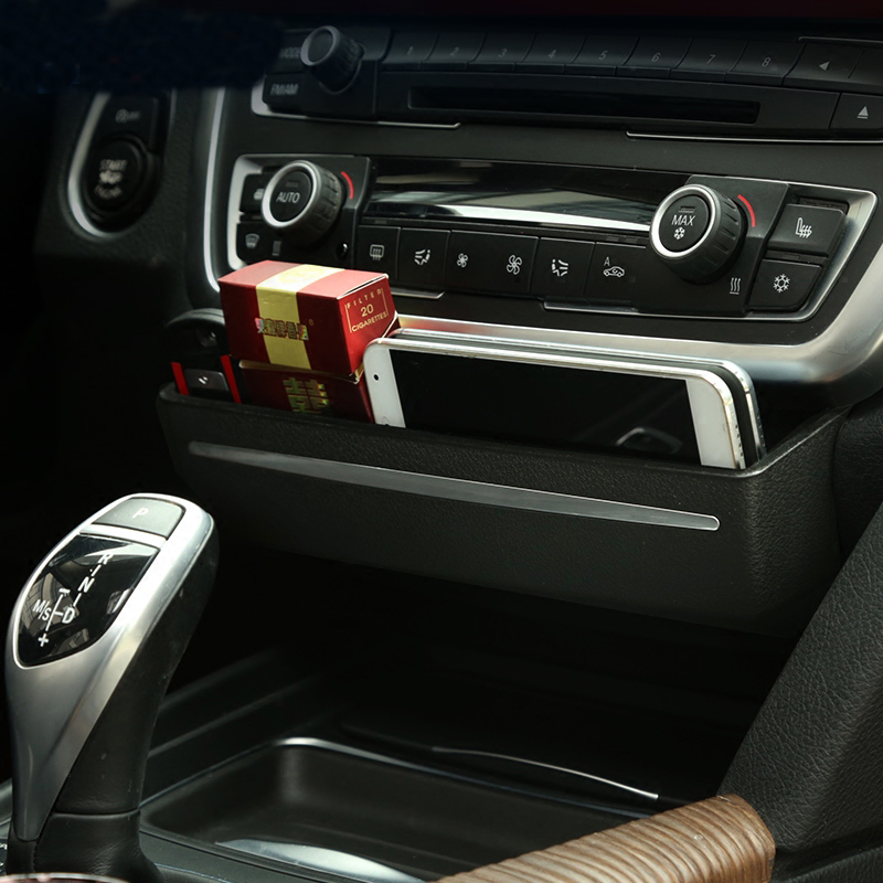 

Car Organizer Box modified Auto Accessories for BMW 3 4 series 3GT X3 X4 F30 F34 Console CD Panel Replacement Buckle Storage Box Car Styling