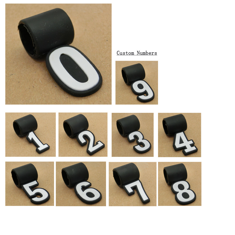 

New Custom Silicone Numbers for Sport Tornado Titanium Necklace Baseball Number