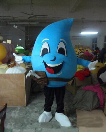 

2018 High quality pink girl Water droplets Mascot Costumes animation cartoon garment, As shown in figure