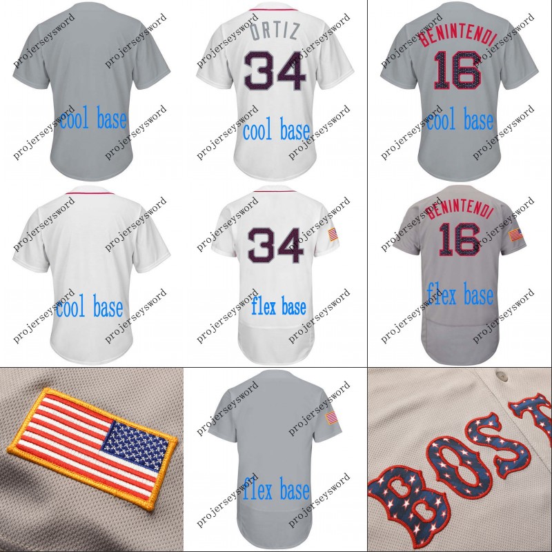 

2018 Stars & Stripes Boston Jersey 16 Andrew Benintendi 2 Xander Bogaerts 28 JD Martinez 34 David Ortiz 41 Chris Sale Baseball Jerseys, 3 sandy leon