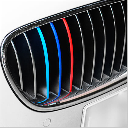 

GRILLE 3COLOR FOR BMW FRONT GRILL GRILLE LINING STRIPS STICKER DECAL