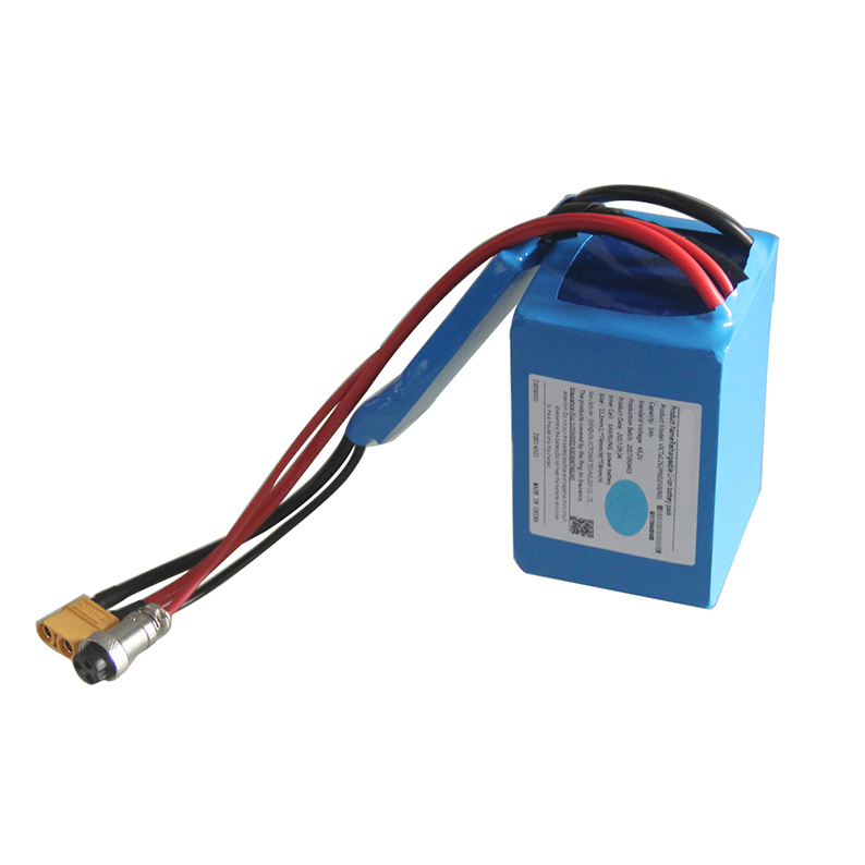 

12S2P 43.2V 5Ah li ion battery pack for electric skateboard electric scooter removable battery with BAK 18650CIL inside