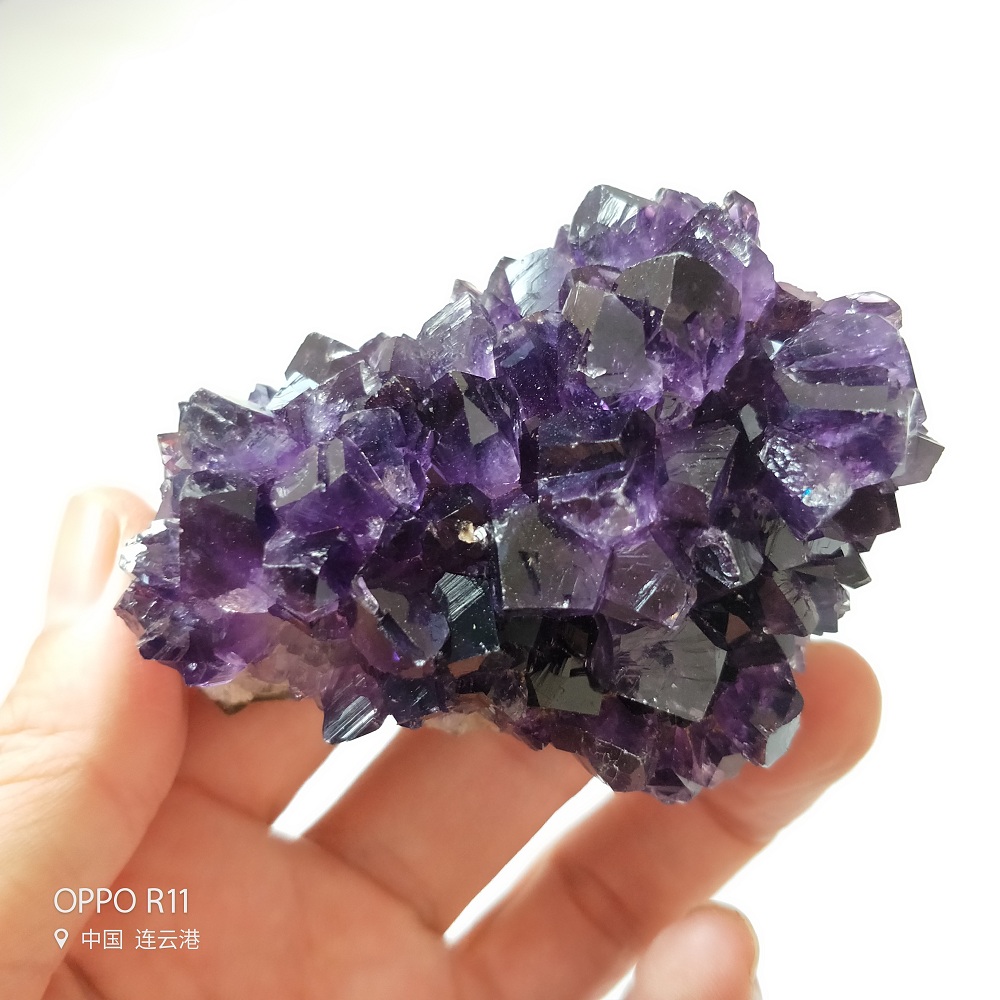 

140-160g Natural crystals Amethyst Quartz Crystal Cluster crystal of flowers Geode Druzy Home Decoration Gemstone Specimen