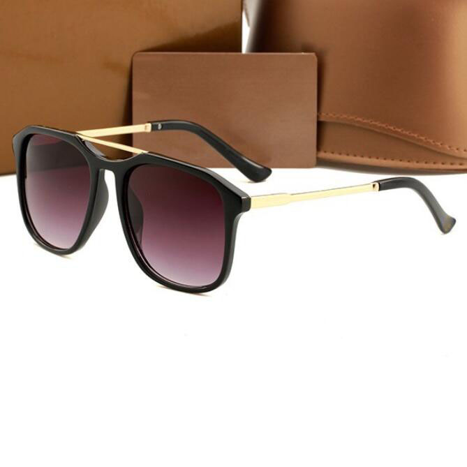 2018 Lunettes de soleil mode Lunettes de soleil de femmes pour hommes Lunettes de soleil grand cadre 100% Protection UV Lunettes Lunettes 5 coule