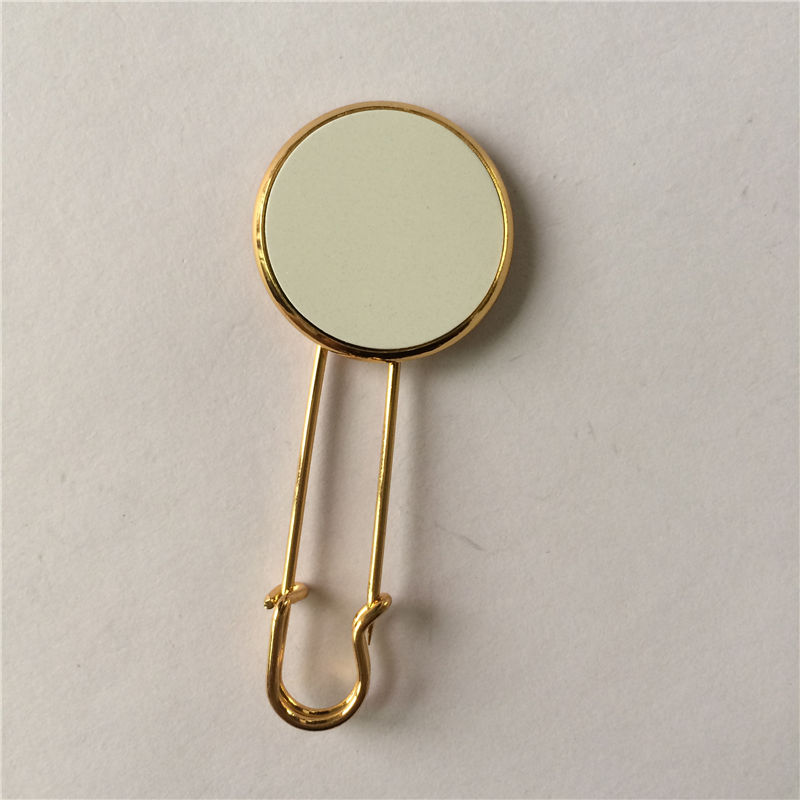 

brooch pin for sublimation metal brooches for heat tranfer printing blank consumables personalized gift include veneer wholesales, Gray