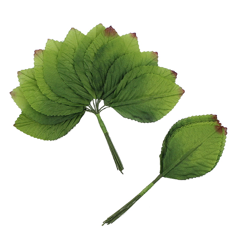 2020 Artificial Silk Leaves Simulation Green Foliage Leaf For Wedding