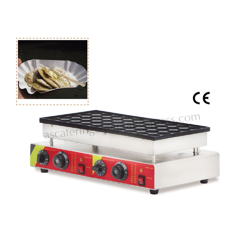 

Electric 50holes Poffertjes Machine Stainless Steel Poffertjes Waffle Maker Dutch Mini Pancakes Baker 220V 110V CE Brand New