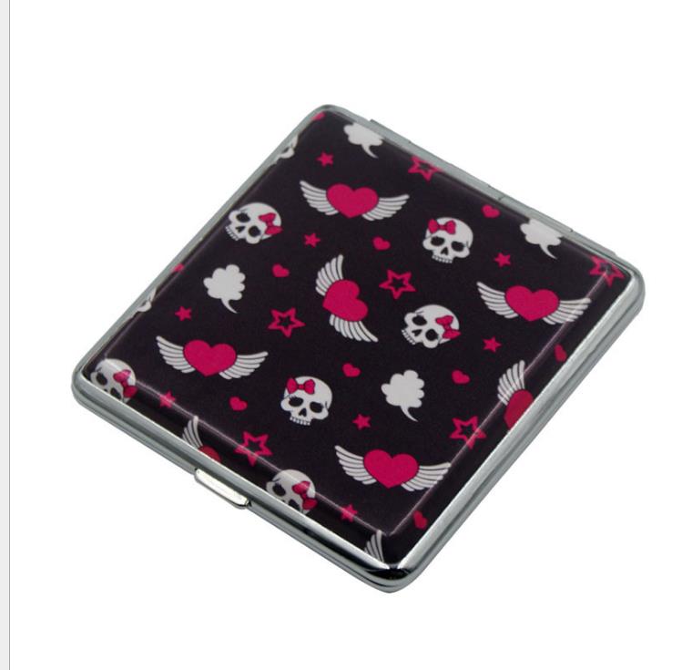 

20 Leather Cigarette Skull Printed Leather Cigarette Case Cigarette Pattern Printing