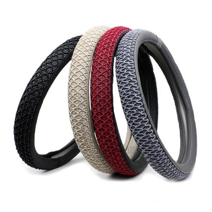 

36/38cm Universal Car Steering Wheel Cover antislip fashion handmade design