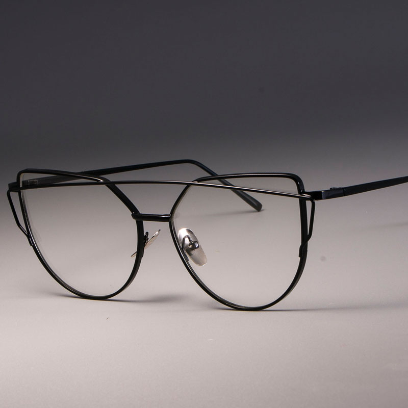

CCSPACE High Quality Metal Glasses Frames Ladies Cat Eye Eyewear For Women GORGEOUS Brand Designer Optical EyeGlasses