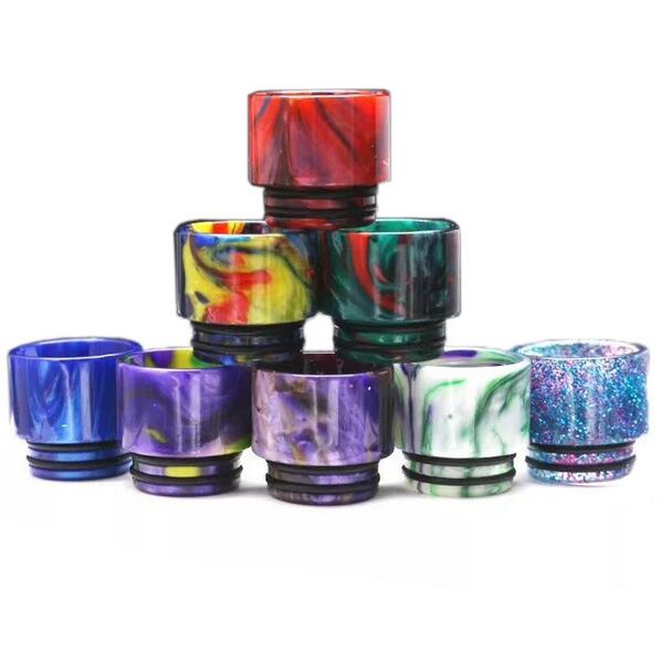 

Top 510 810 TFV8 Epoxy Resin Drip tips Wide Bore Dripper tip Mouthpiece for TFV12 Beast Prince Tank RBA Atomizer e cigarettes Vape Mod RDA