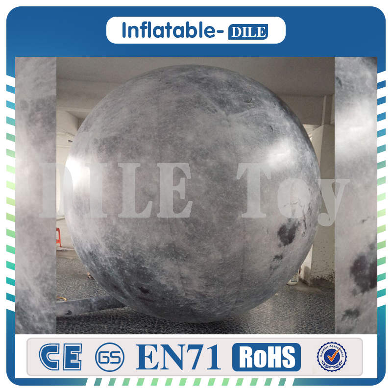 

free shipping door to door giant inflatable moon balloon, inflatable moon ball with LED lights, moon balloon with LED light