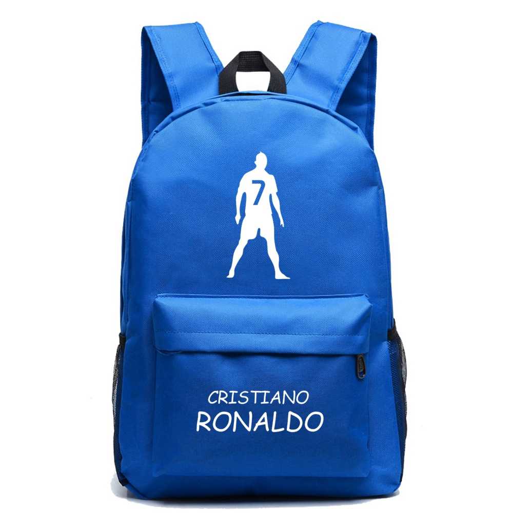 

Cristiano Ronaldo Football RuckSack Casual School Backpacks Girl Canvas Bags For Boy Teenagers Backpack Escolar Mochila Nnbec, Brown;gray