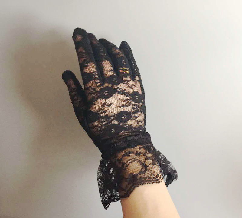 

2018 Hottest Sale Party Gloves Bridal Gloves white Black Lace Long Elegant Bridal Wedding Gloves