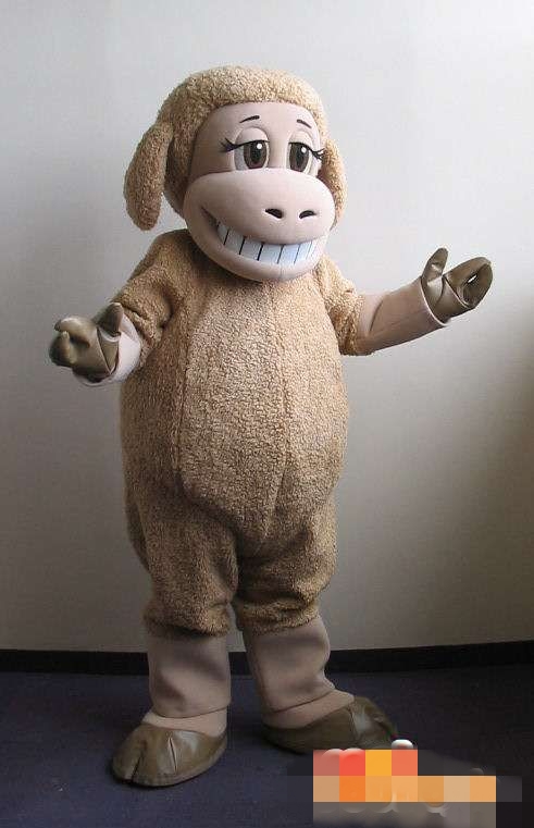 

Custom Newly sheep mascot costume Adult Size free shipping, Grey