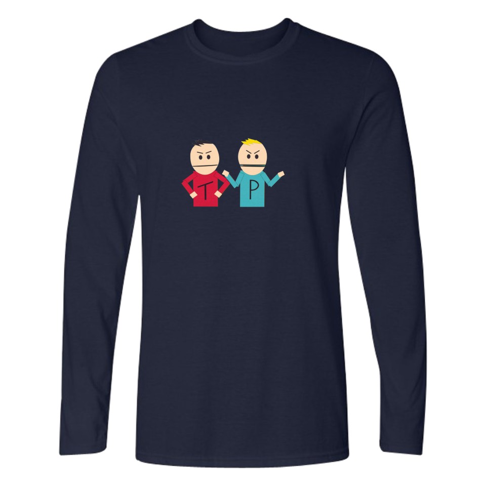 

Blackday Funny t shirts South Park T Shirt Long Sleeve Cotton For fitness t shirt Men Tee Shirt Clothes Fashion men clothing tshirt, White