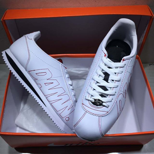 2018 nouveau Cortez X Kendrick Lamar Damn QS cuir loisirs Shells Casual Shoes hommes femmes respirant Designer de mode de course Sneakers