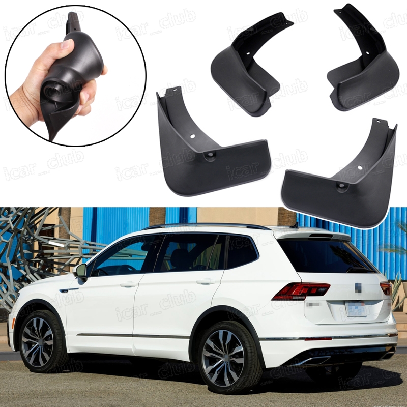 

New 4Pcs Car Mud Flaps Splash Guards Fender Mudguard fit for VW Tiguan R-Line 2018 2019