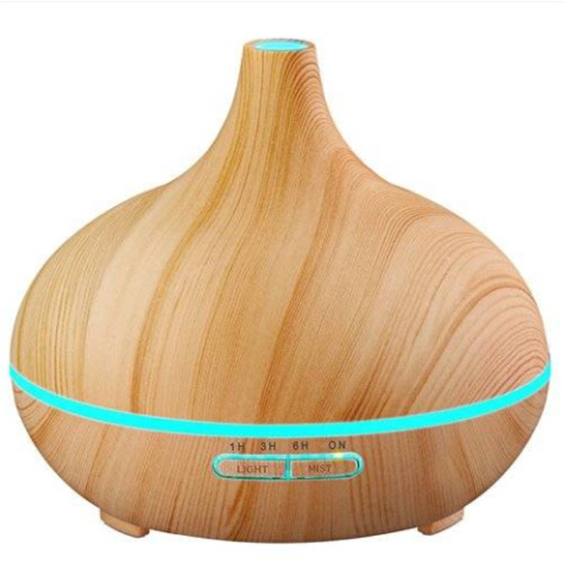

2018 Essential Oil Diffuser 500ML Capacity Wood Grain Cool Essential Oil Cool Mist Incense Humidifier with Auto Shut-off for Office Home Gym